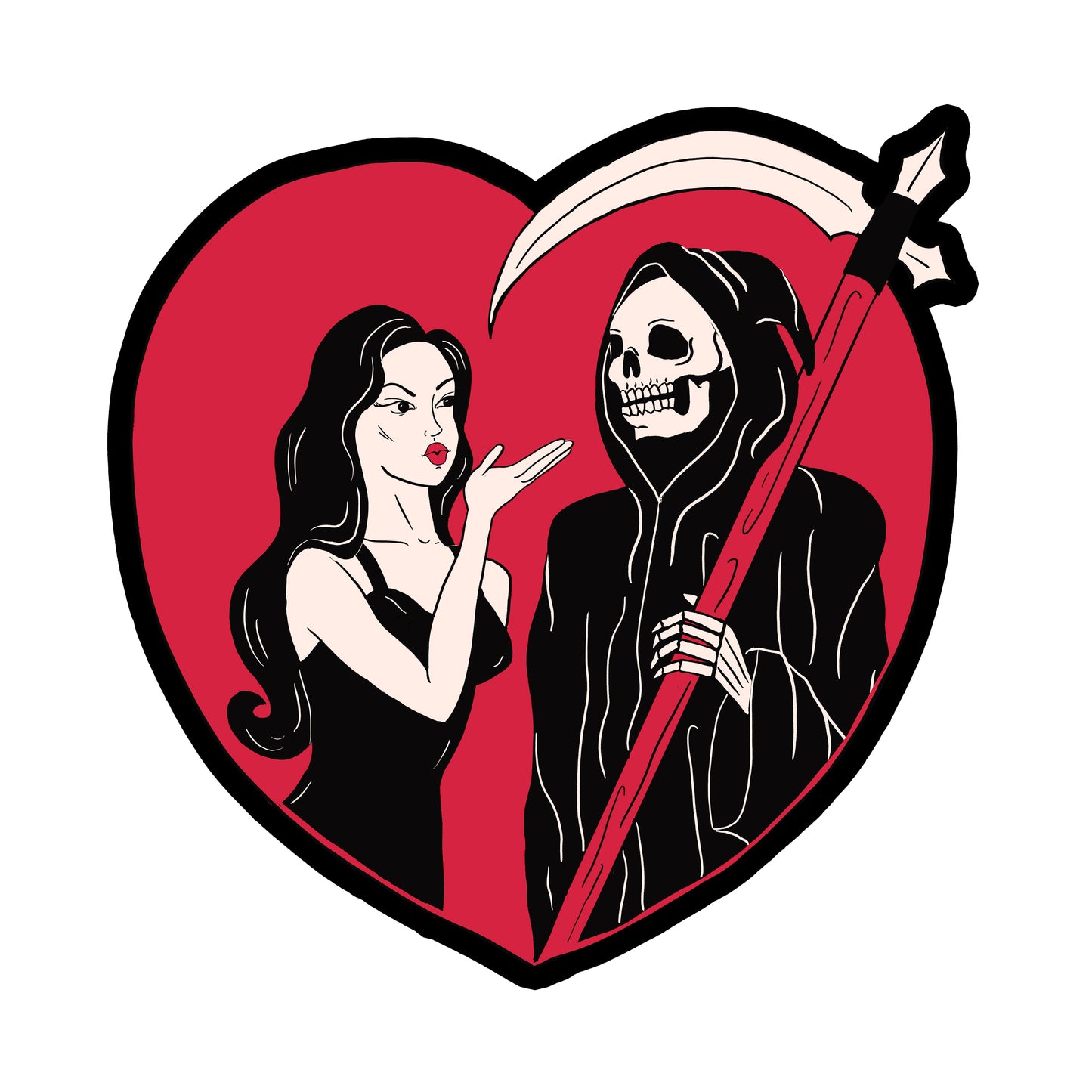 Flirting with Death Sticker