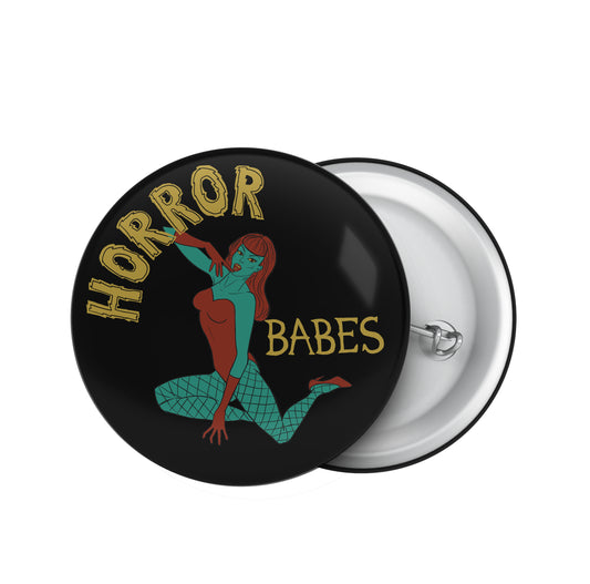 Horror Babes Button Pin